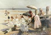 Alexander Mann Shores of Bognor Regis oil